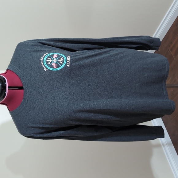 💵2/$10Bundle and Save💵 Fruit of the Loom| Grey Alaska Long Sleeved T-shirt - Picture 4 of 10